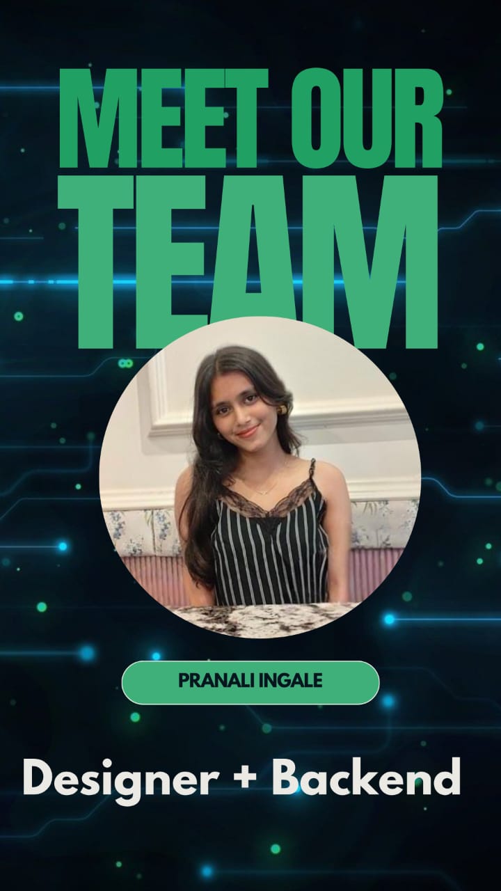 Pranali, a team member